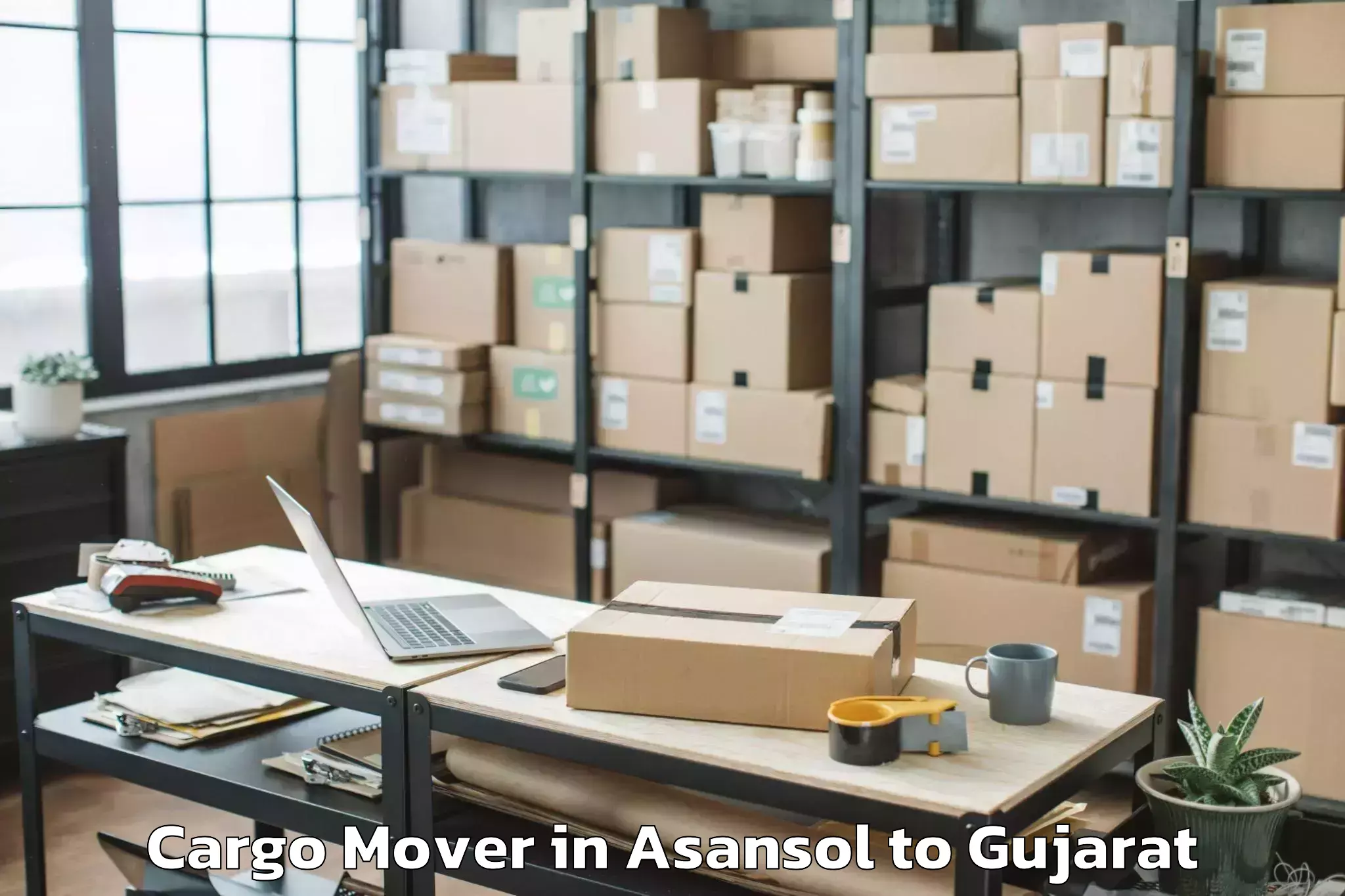 Reliable Asansol to Jhalod Cargo Mover